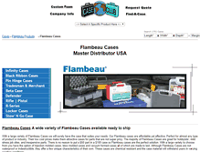 Tablet Screenshot of flambeau-cases.com